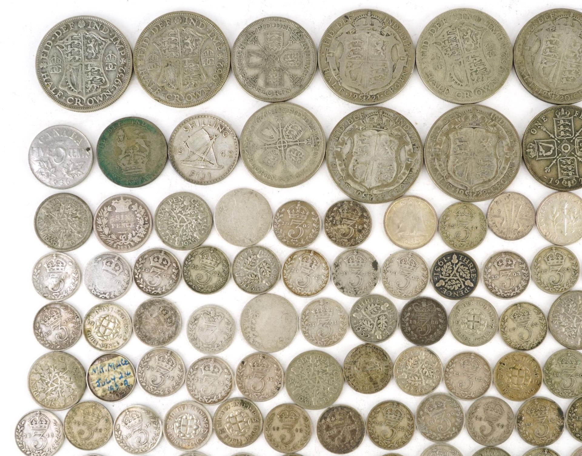 Victorian and later British coinage, some silver, including sixpences and florins, 390g : For - Image 3 of 6