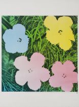 After Andy Warhol - Flowers, print in colour published by T E Neues Publishing Company New York,