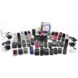 Large collection of vintage and later Samsung mobile phones, some with boxes : For further