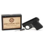 Webley & Scott sports starting pistol with box, 10cm in length : For further information on this lot