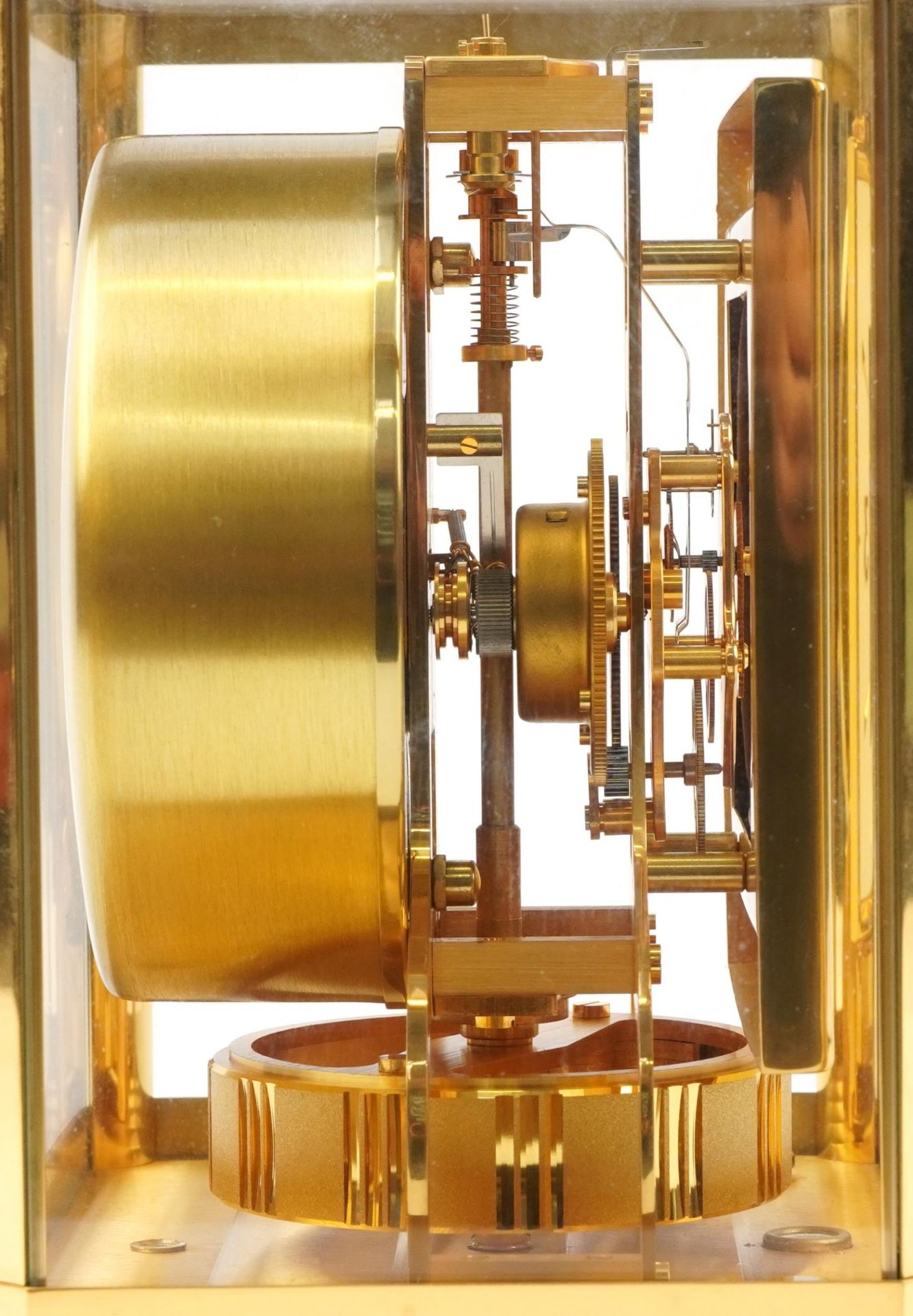 Jaeger LeCoultre brass cased Atmos clock, 23.5cm H x 20.5cm W x 17cm D : For further information - Bild 4 aus 5