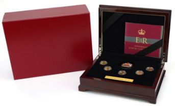 Elizabeth II Sovereign Jubilee collection comprising five gold sovereigns dates 1958, 1974, 1986,