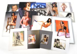 Collection of erotic photographs and contemporary prints including The Spice Girls and David Soul