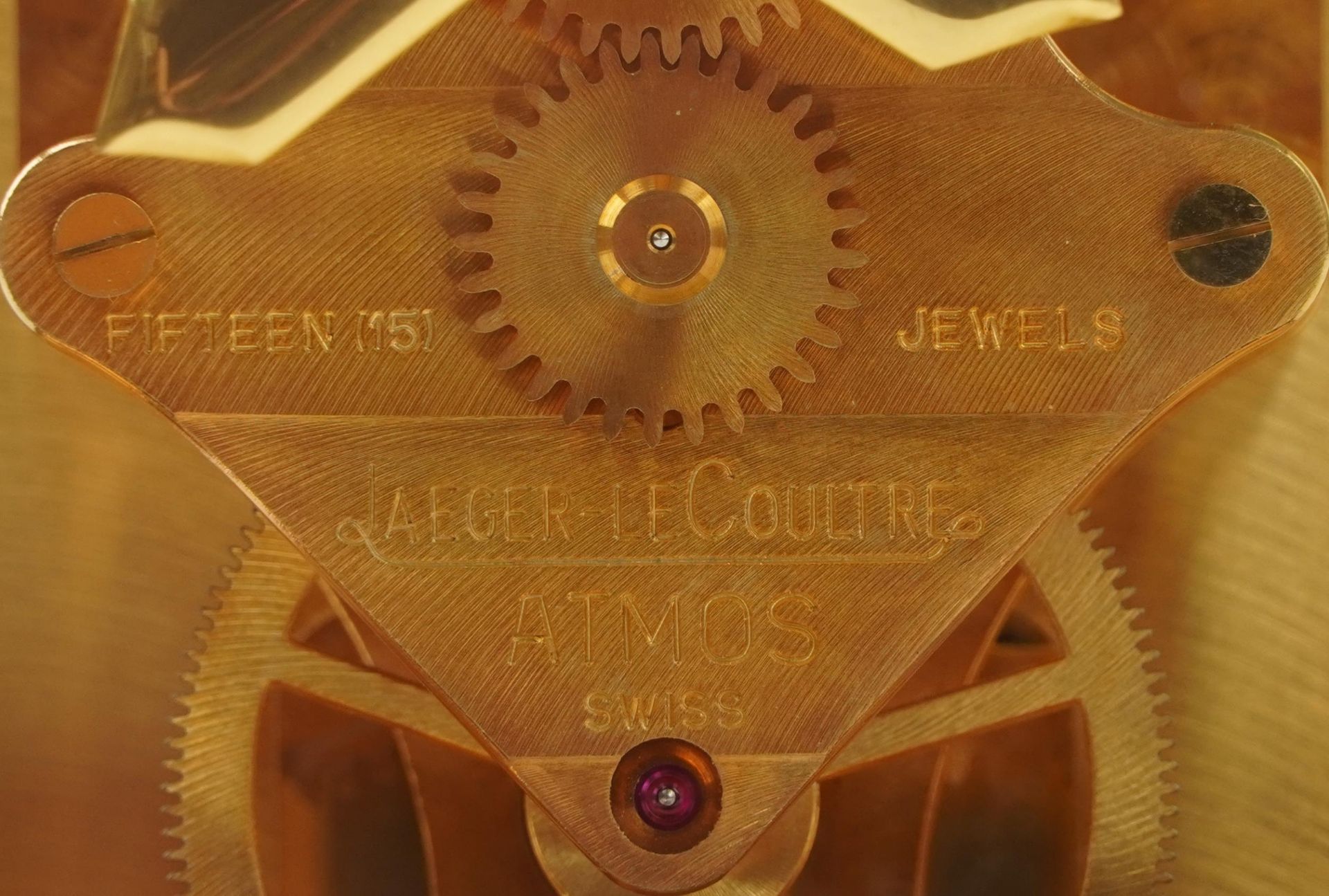 Jaeger LeCoultre brass cased Atmos clock, 23.5cm H x 20.5cm W x 17cm D : For further information - Bild 5 aus 5