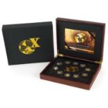 The World's Greatest Explorers 24ct gold coin collection comprising ten coins with booklet and
