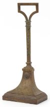 Antique bronzed doorstop by William Tonks & Sons, registration number 4763, 30cm high : For