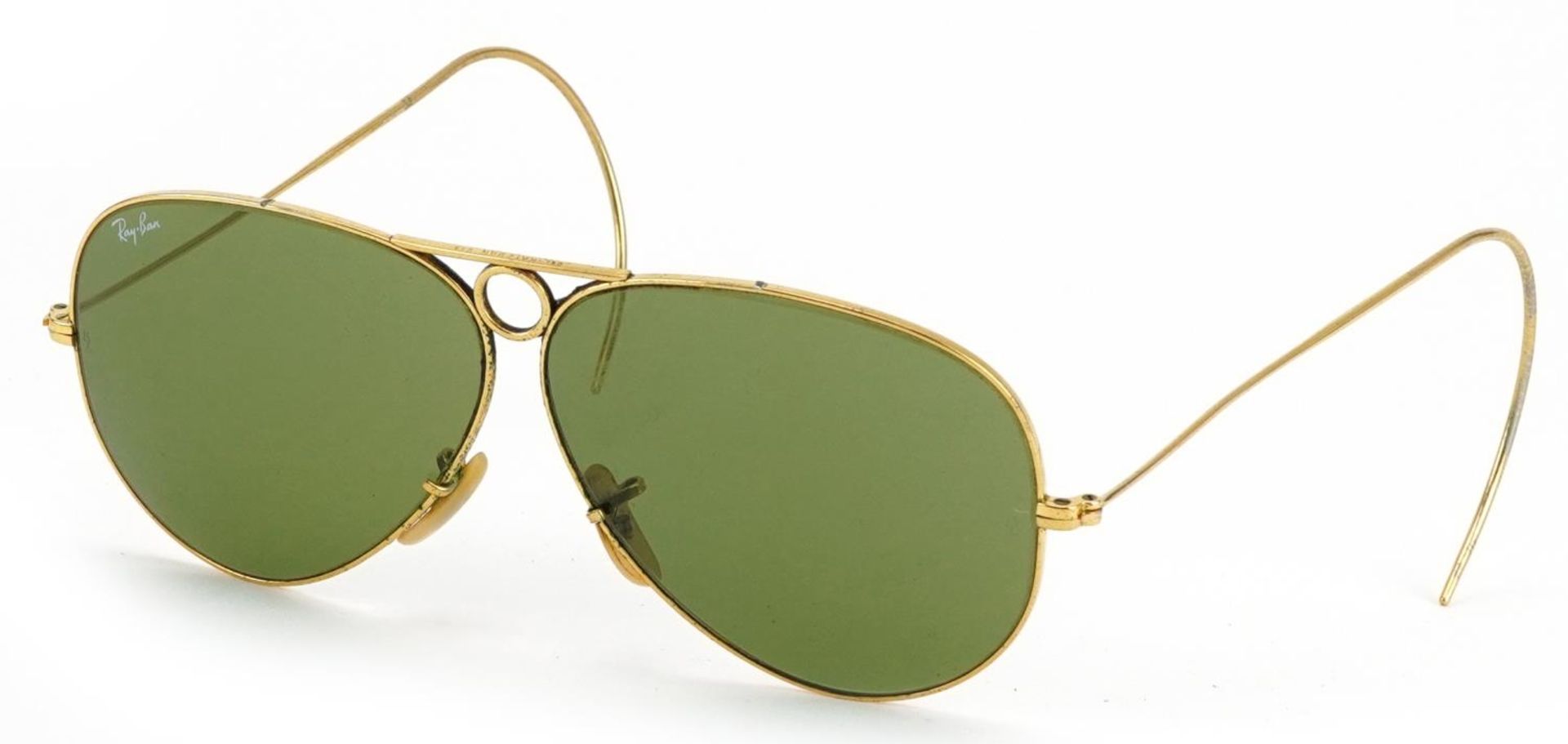 Pair of vintage Bausch & Lomb Ray-Ban aviator sunglasses : For further information on this lot