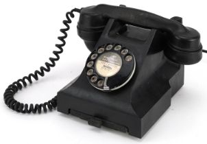 Vintage Bakelite dial telephone : For further information on this lot please visit