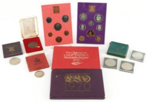 British coinage including Coinage of Great Britain and Northern Ireland 1973 set and Festival of
