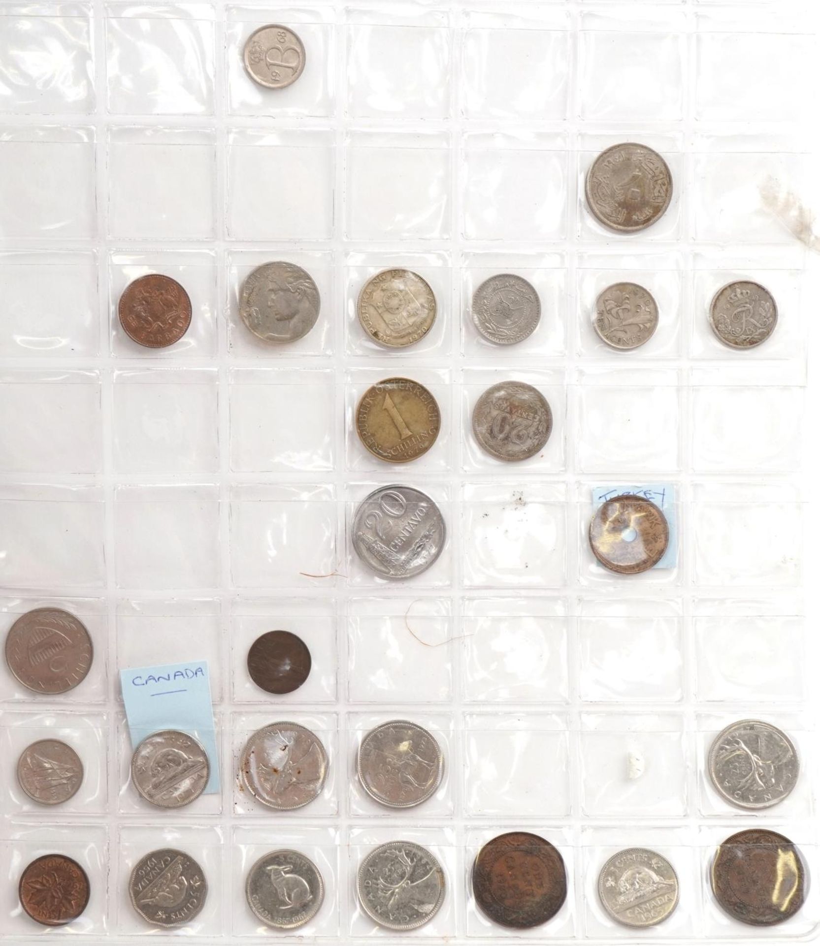 Collection of antique and later coinage and banknotes predominantly arranged in an album including - Image 6 of 7