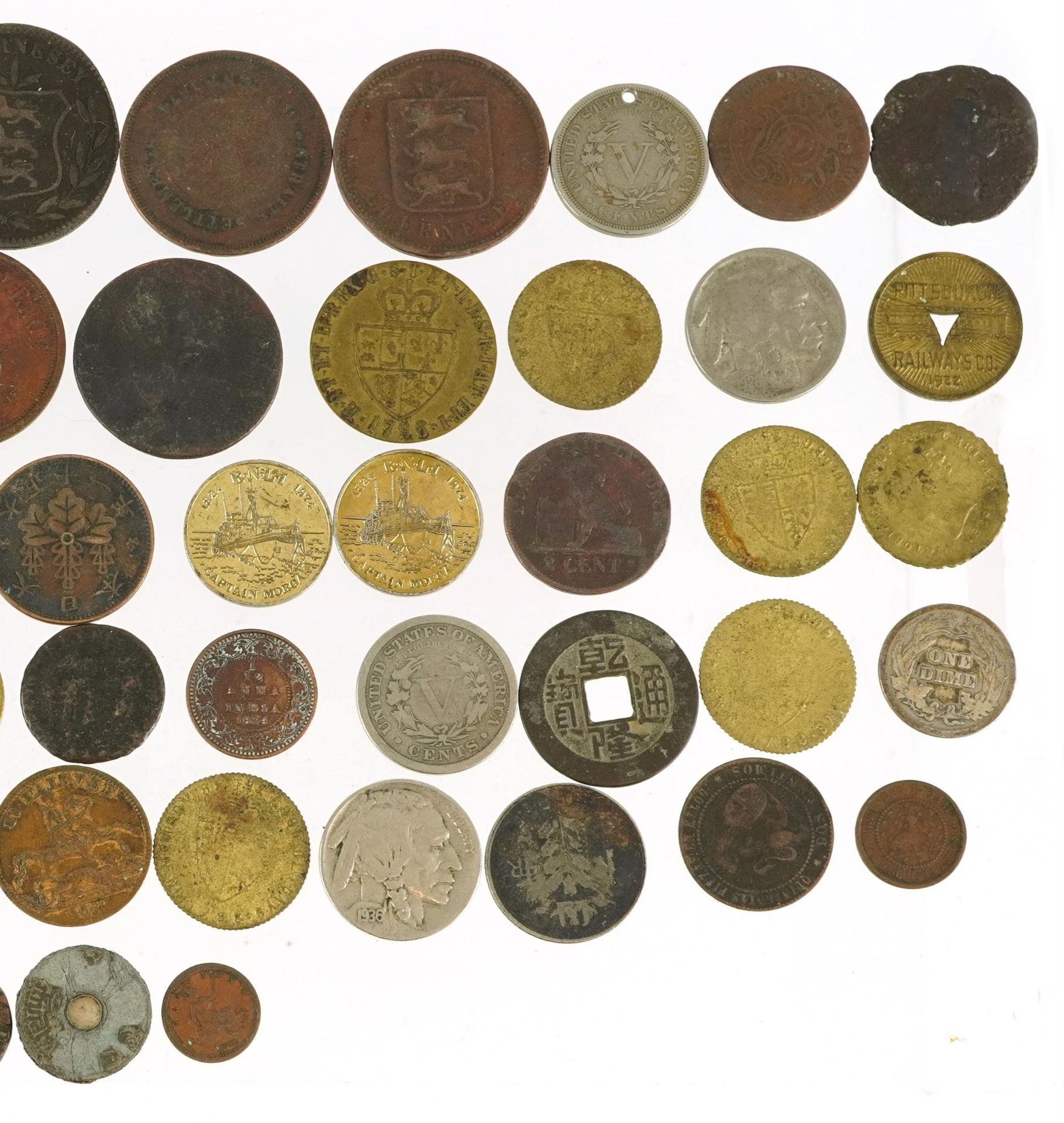 Antique and later British and world coinage including Queen Anne 1711 farthing : For further - Image 2 of 4