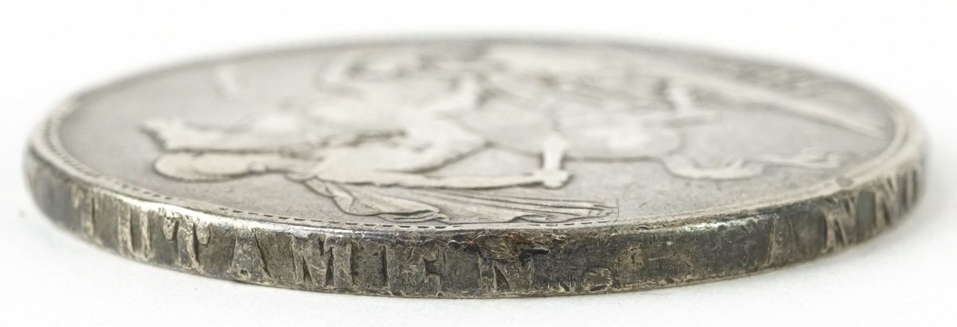 George III 1821 silver crown : For further information on this lot please visit Eastbourneauction. - Image 4 of 4