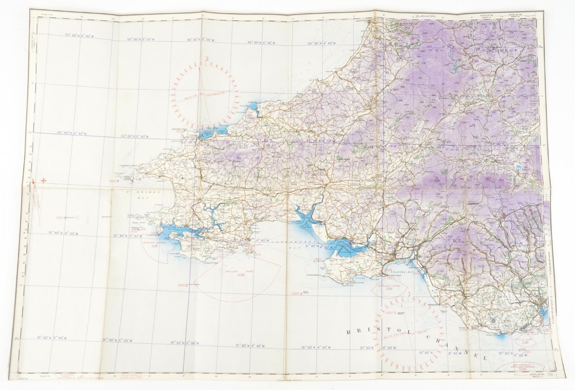 Two military interest RAF Ordnance Survey aeronautical maps of England and Wales including - Image 4 of 6