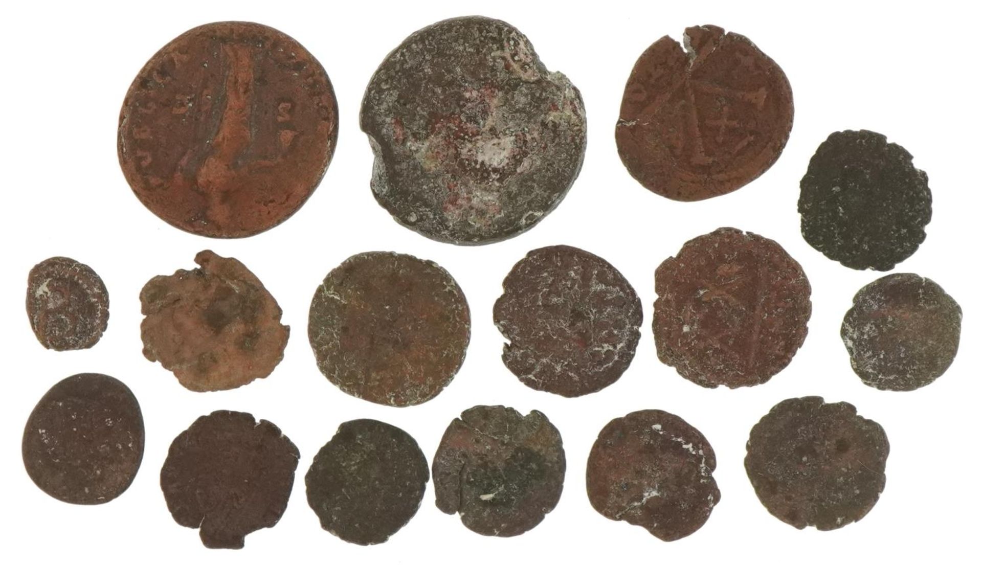 Collection of antiquarian bronze coinage : For further information on this lot please visit