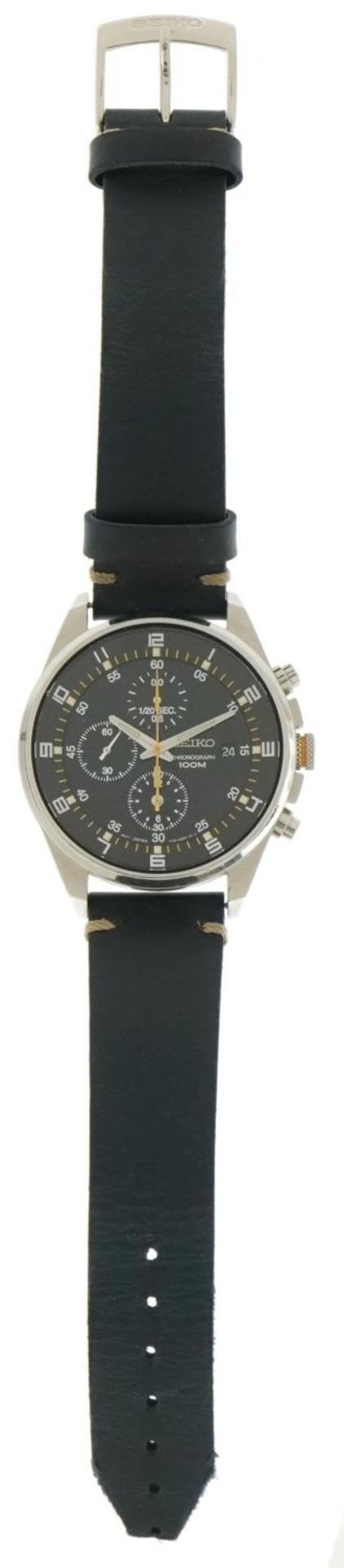 Seiko, gentlemen's Seiko chronograph wristwatch model 7792-0MF0, 40mm in diameter : For further - Image 2 of 5