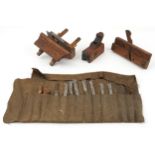 Antique tools including plough plane : For further information on this lot please visit