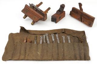 Antique tools including plough plane : For further information on this lot please visit