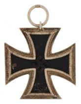 German military World War II Iron Cross impressed 128 to the suspension loop : For further
