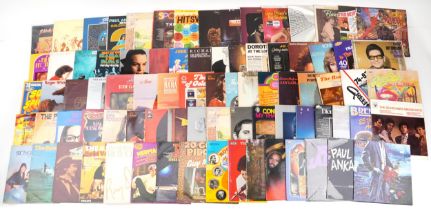 Predominantly pop vinyl LP records including Black Sabbath, Genesis, The Kinks, Gene Pitney, Judy
