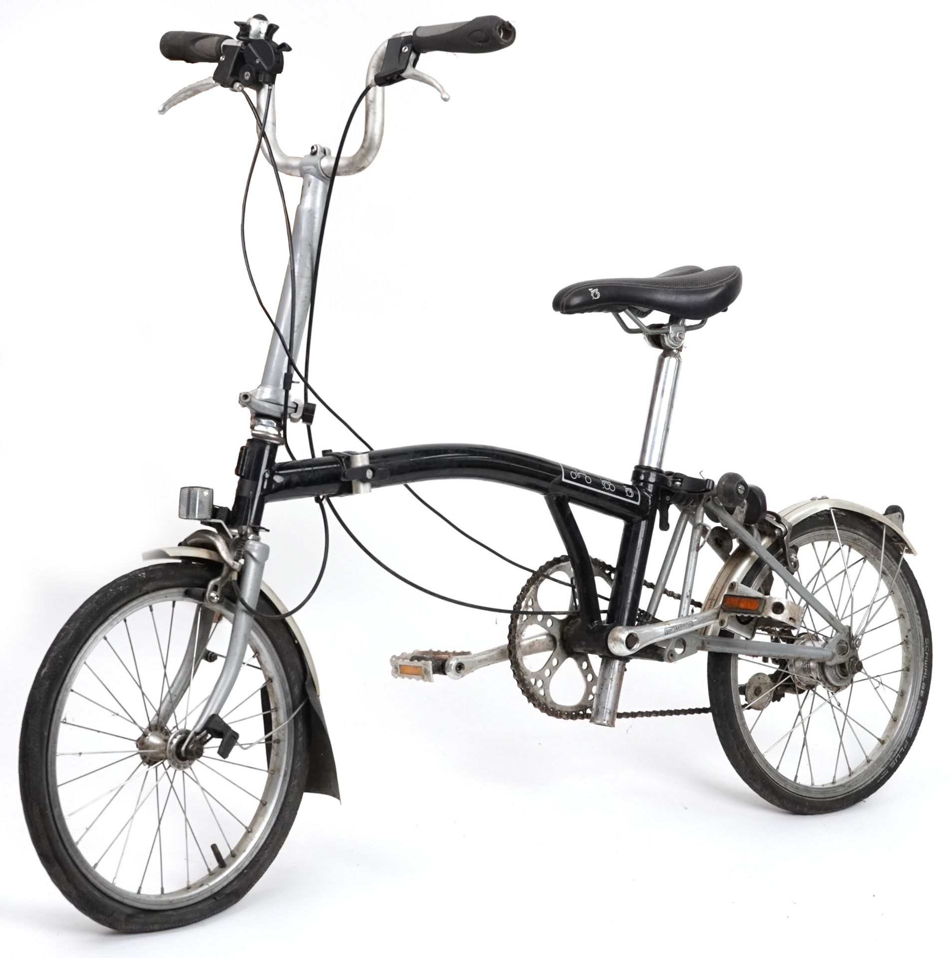 Folding Brompton bike, serial number 0805090669 : For further information on this lot please visit