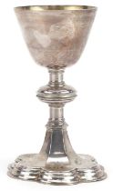Blunt & Wray, George V ecclesiastical silver chalice, London 1930, 16.5cm high, 198.0g : For further
