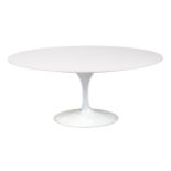 Eero Saarinen design contemporary tulip dining table, 75cm H x 170cm W x 110cm D : For further