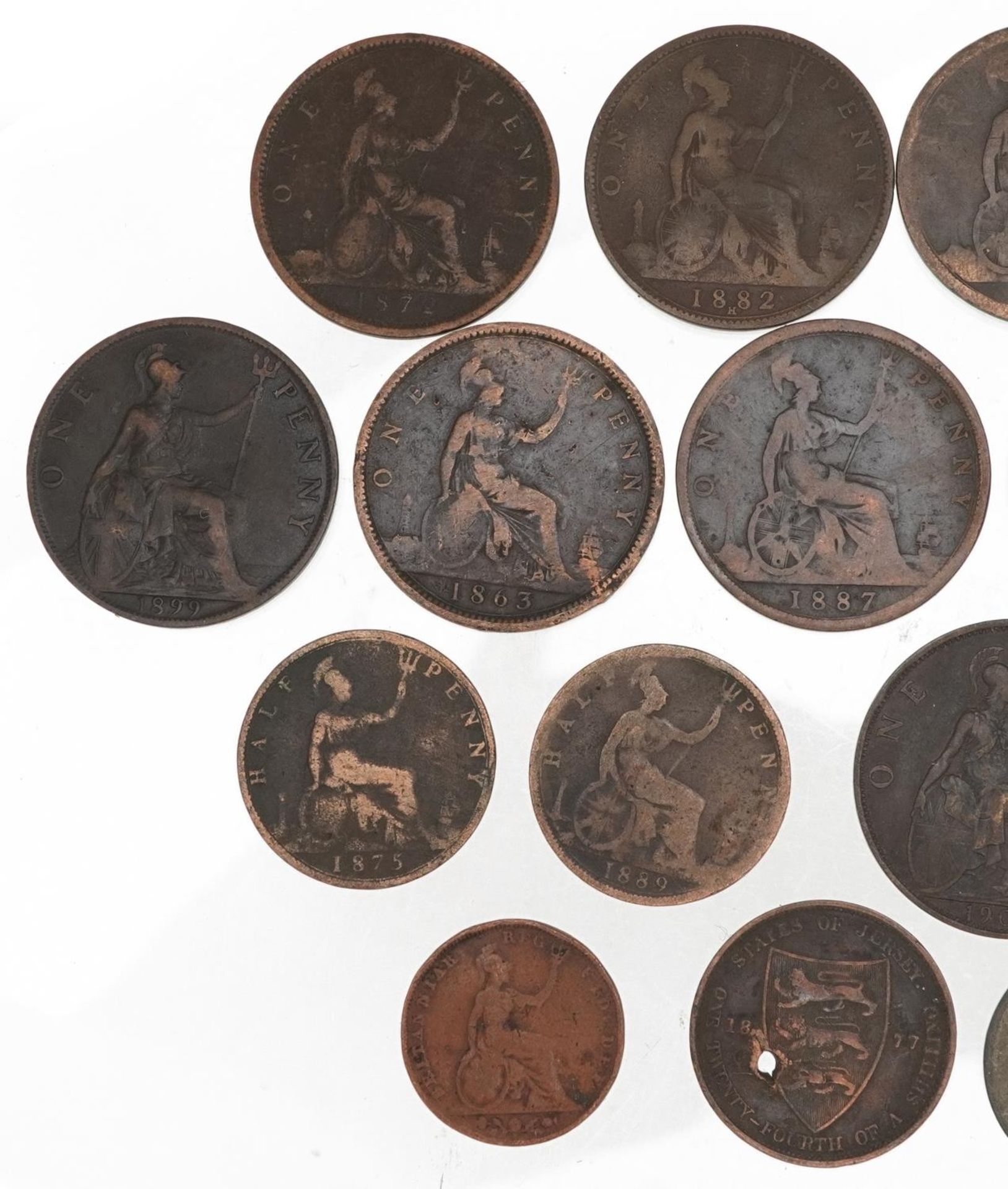 Victorian and later British coinage including pennies : For further information on this lot please - Image 2 of 6