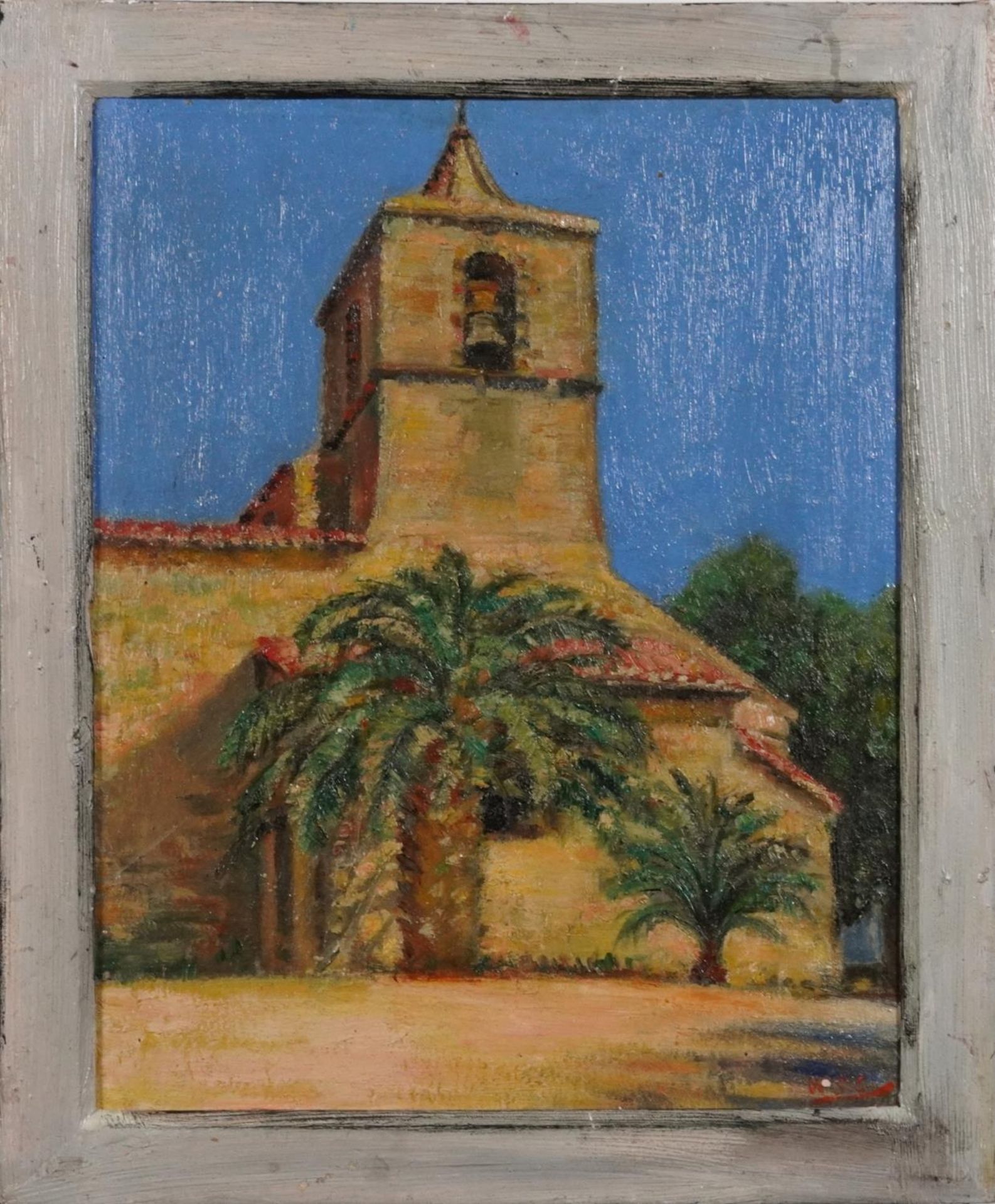 Marrakesh, Morocco, oil on board, inscriptions verso, framed, 51cm x 40.5cm excluding the frame : - Image 2 of 7