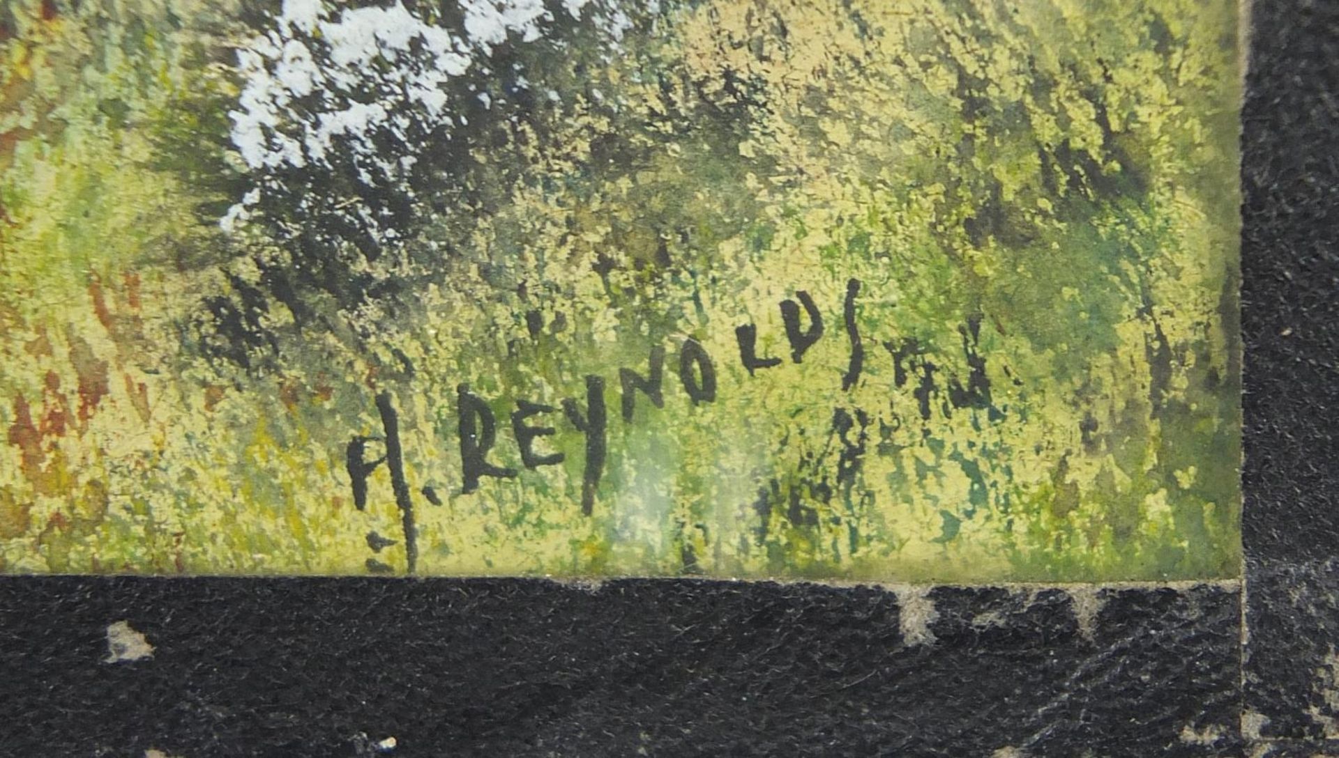 H Reynolds - Brent Tor landscapes, two heightened watercolours, framed and glazed, each - Image 9 of 11