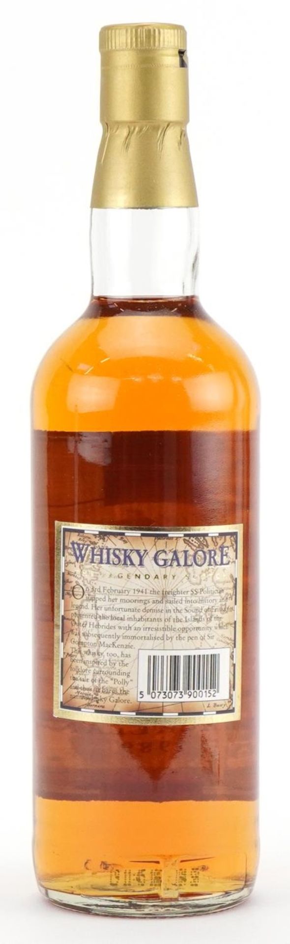 Bottle of Whisky Galore Rare Old Single Malt whisky, with box, distilled at Macallan 1989 : For - Image 4 of 4