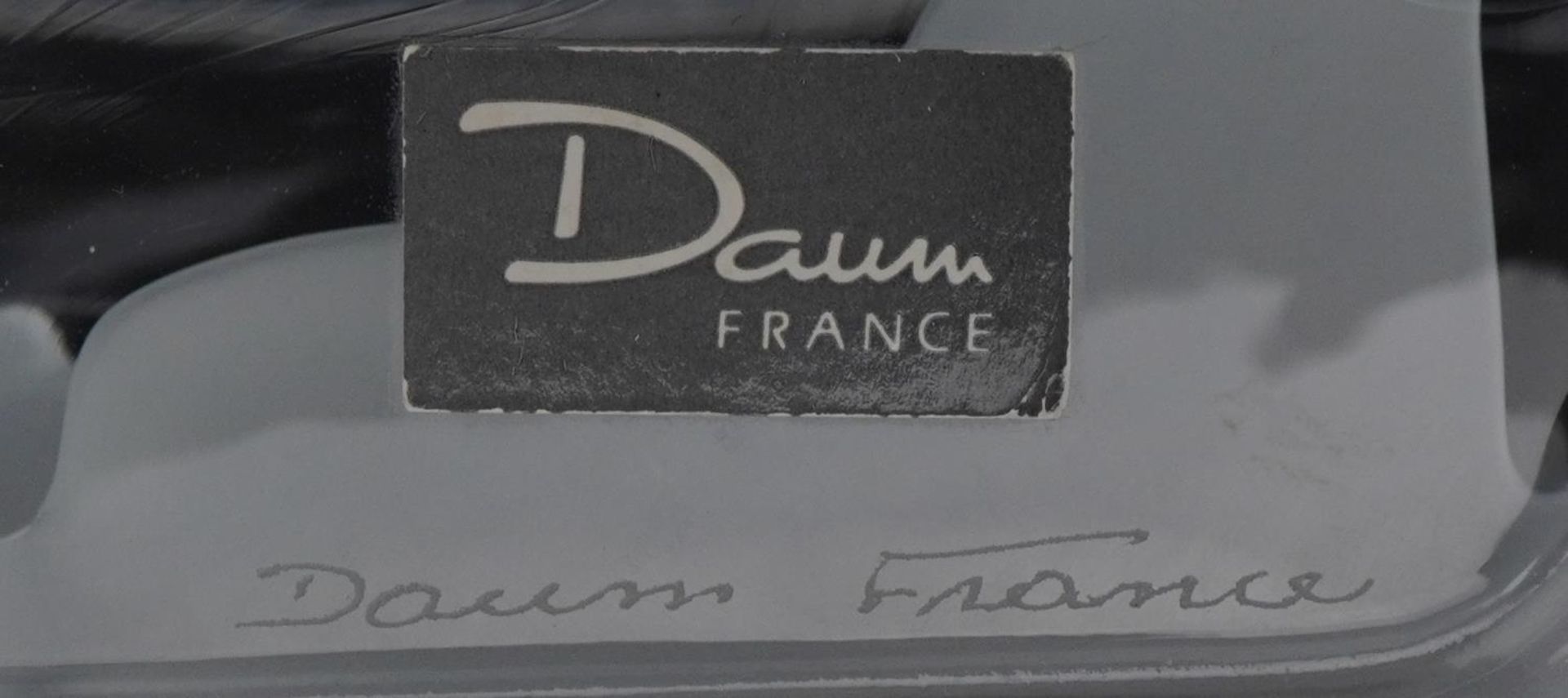 Xavier Froissart for Daum, French partially frosted crystal glass Porsche 911 with paper label - Bild 4 aus 4