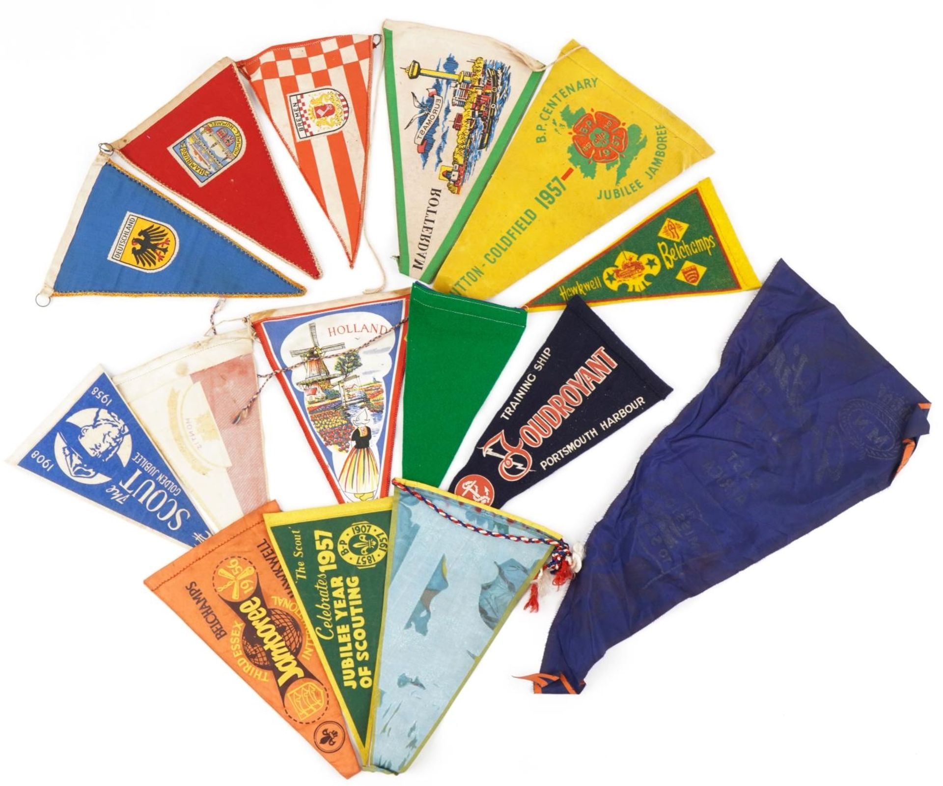 Vintage pennants including Merchant Navy Greetings from Mombasa and BP Centenary : For further - Image 5 of 5