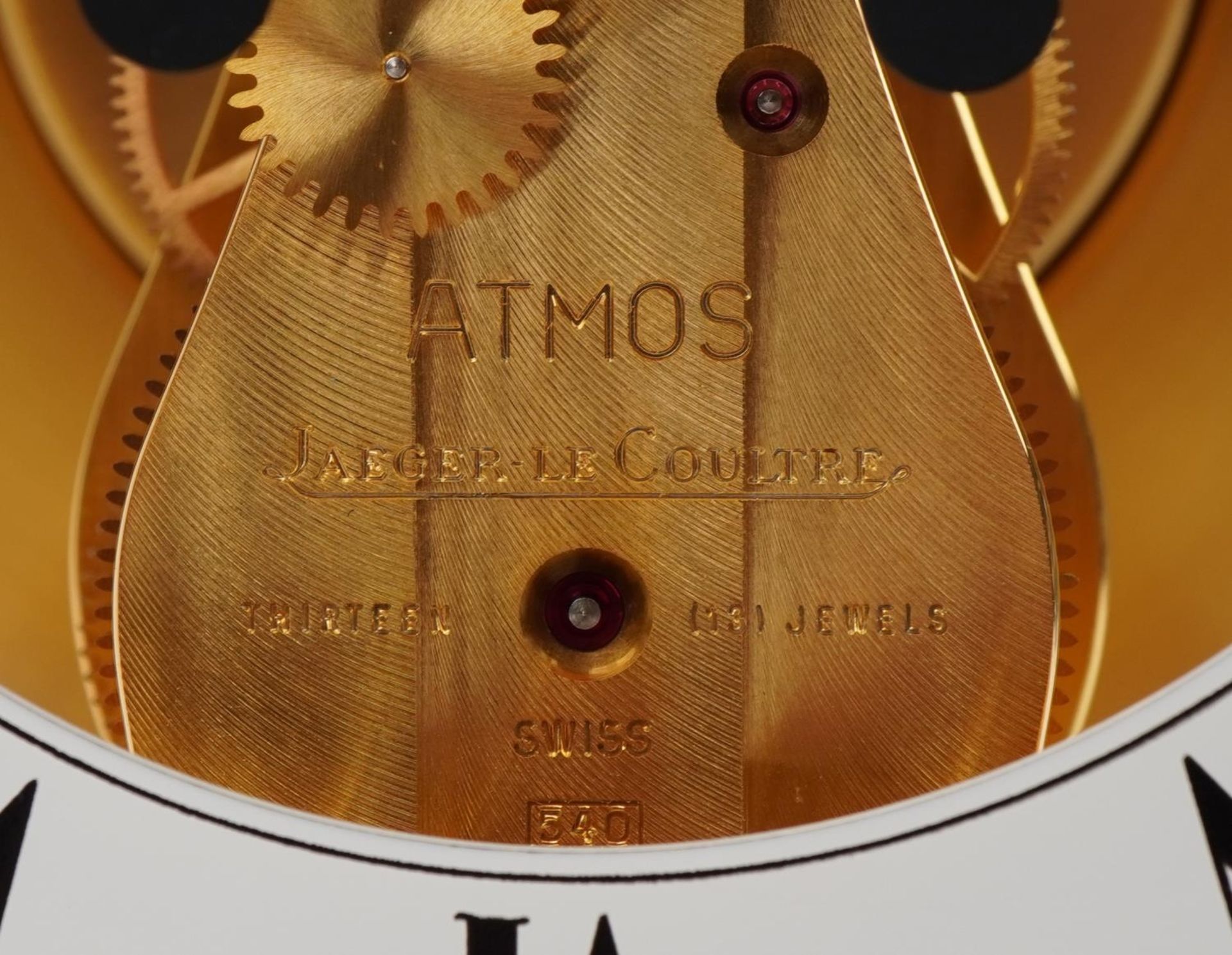 Jaeger LeCoultre, Atmos clock housed in a glazed mahogany case with bevelled glass with Asprey's box - Image 4 of 7