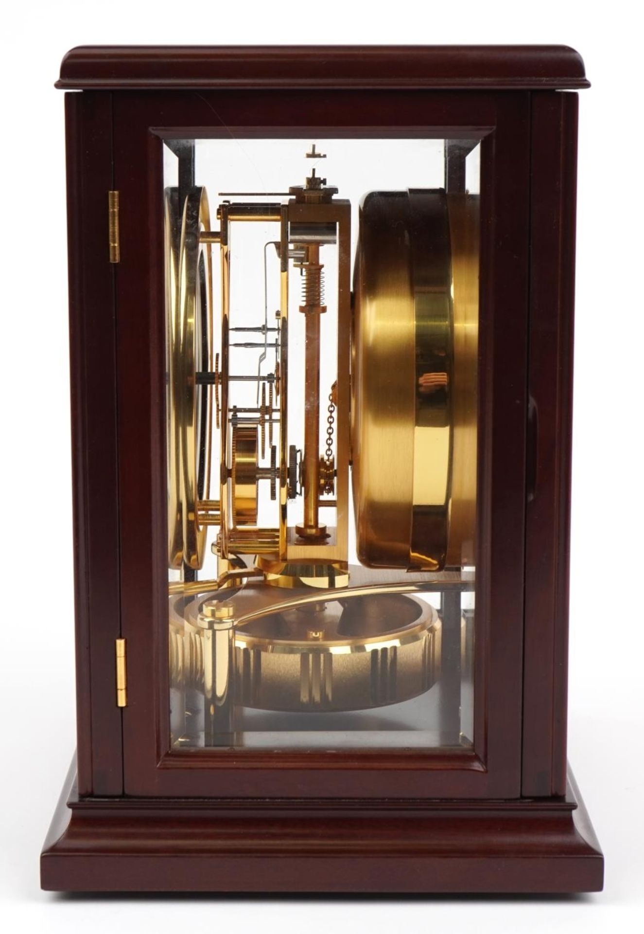 Jaeger LeCoultre, Atmos clock housed in a glazed mahogany case with bevelled glass with Asprey's box - Image 5 of 7