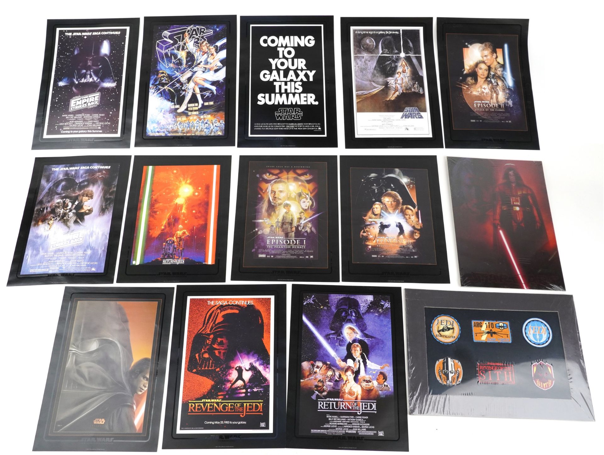 Star Wars ephemera including classic movie poster collection, Revenge of the Sith morphing