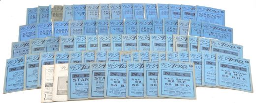 Collection of early 20th century aviation interest Aero magazines, various numbers and volumes