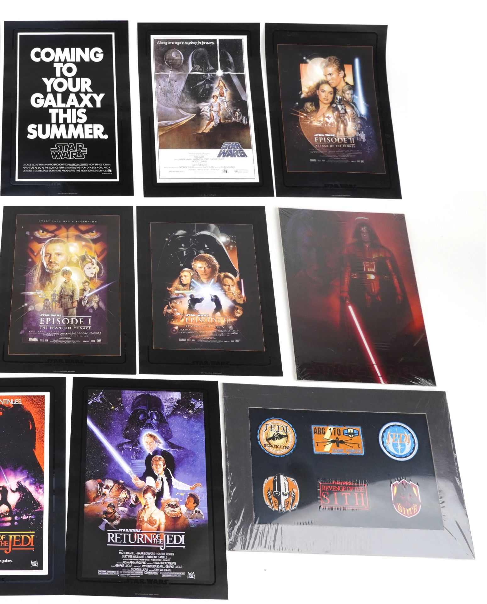 Star Wars ephemera including classic movie poster collection, Revenge of the Sith morphing - Image 3 of 4