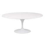 Eero Saarinen design contemporary tulip dining table, 75cm H x 170cm W x 110cm D : For further