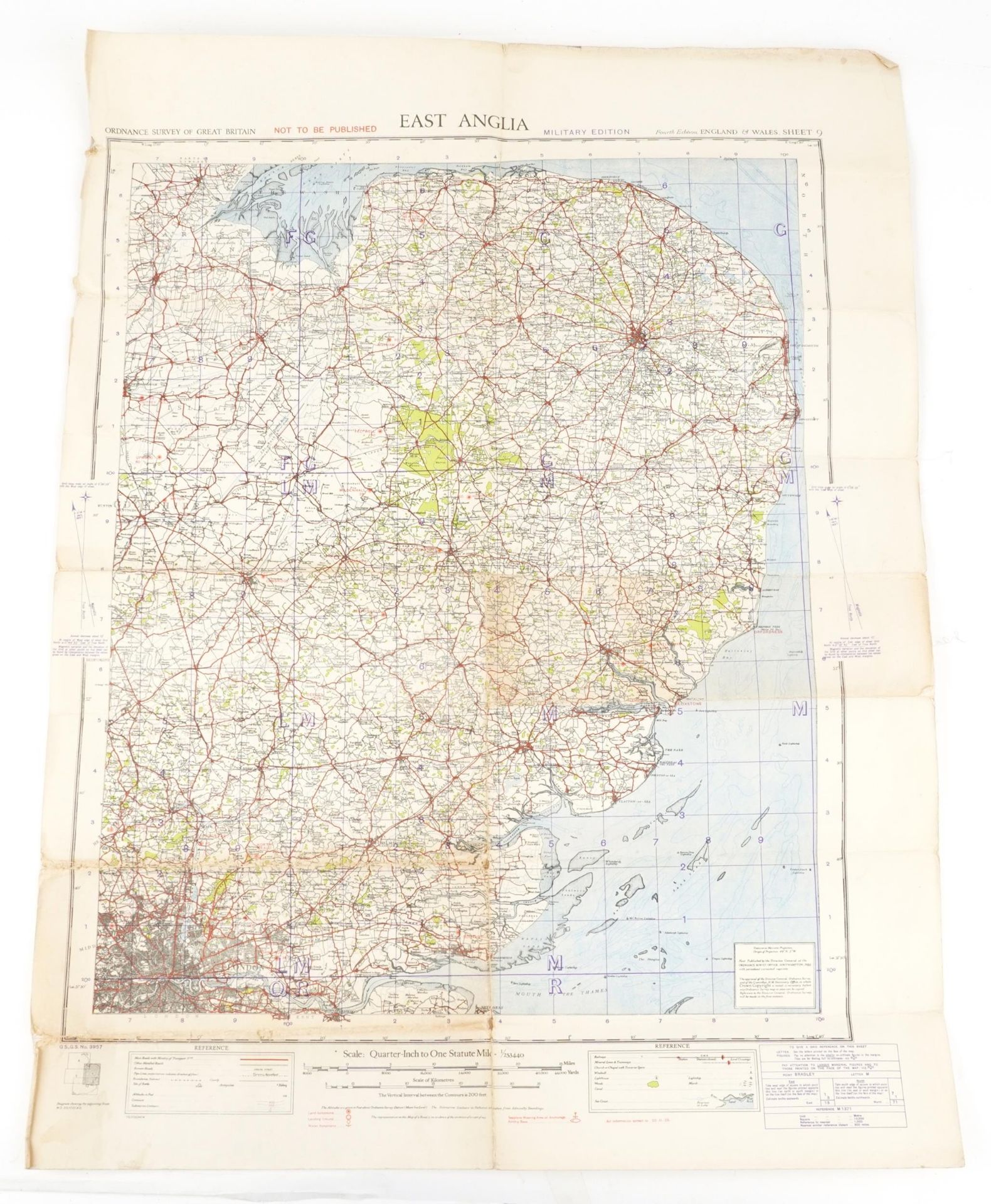 Two military interest maps including War Revision 1940 of Ely, published at the War Office 1932 - Image 4 of 6