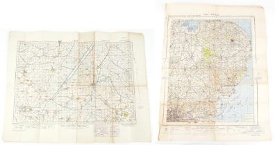 Two military interest maps including War Revision 1940 of Ely, published at the War Office 1932