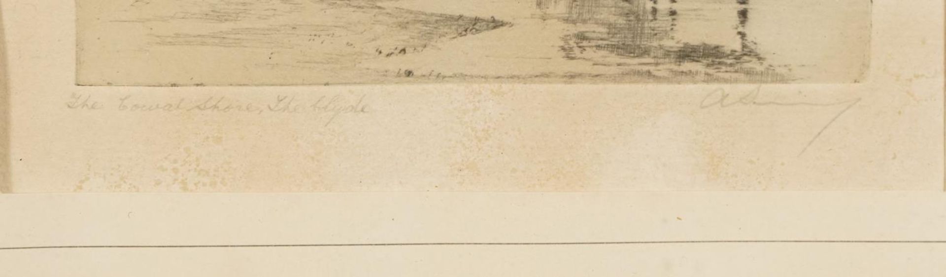 A Simes - The Cowal Shore, The Clyde and Inverness Castle Scotland, pair of pencil signed - Image 7 of 22