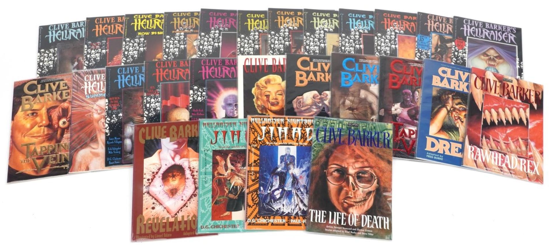Collection of Clive Barker comics including Hellraiser : For further information on this lot