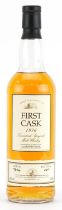 Bottle of First Cask 1976 Tomintoul Speyside 18 Year Old Malt whisky, cask number 7346, bottle