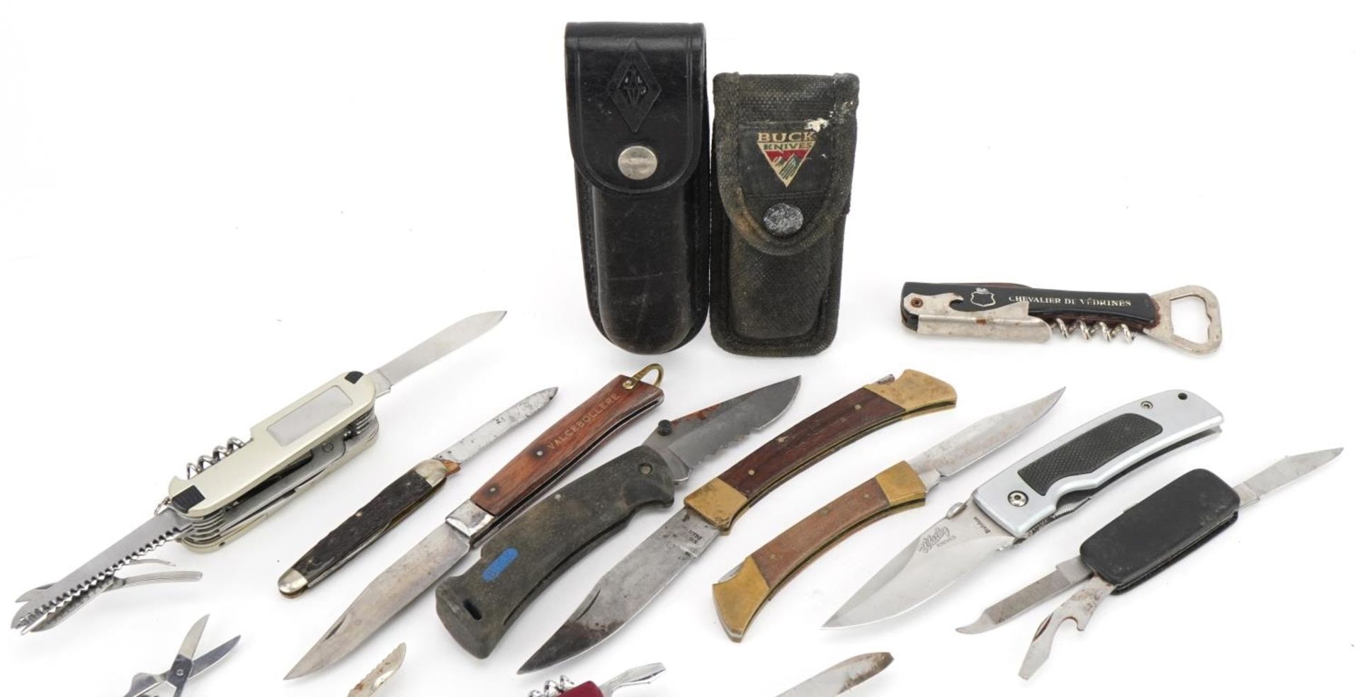 Collection of folding pocket knives and multi tools including Swiss Army style : For further - Image 2 of 5