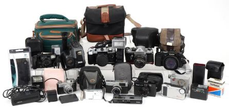 Vintage and later cameras and accessories including Olympus, Rollei and Sony : For further