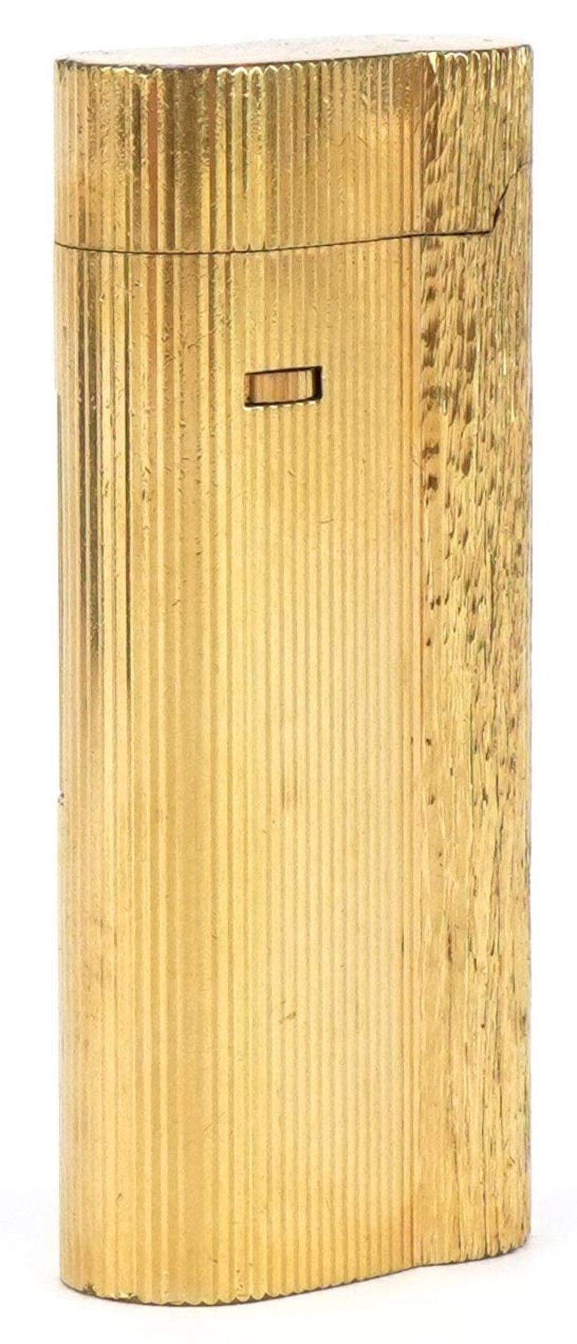 Dunhill gold plated bark design pocket lighter with box : For further information on this lot please - Bild 3 aus 5