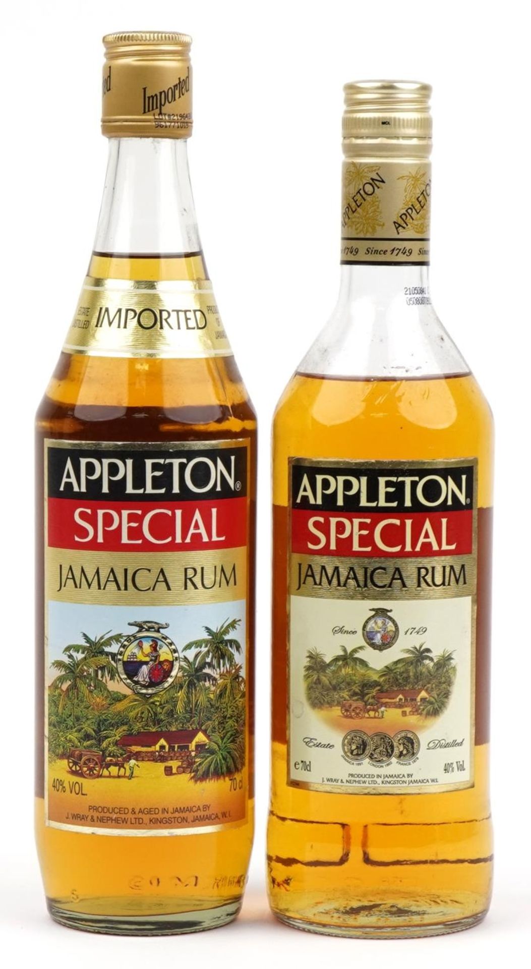 Two bottles of Appleton Special Jamaica rum : For further information on this lot please visit