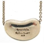 Elsa Peretti for Tiffany & Co, silver kidney bean necklace, 44cm in length, 11.5g : For further