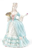 Coalport Femmes Fatales figurine, Marie Antoinette limited edition 1228/12500, 23cm high : For