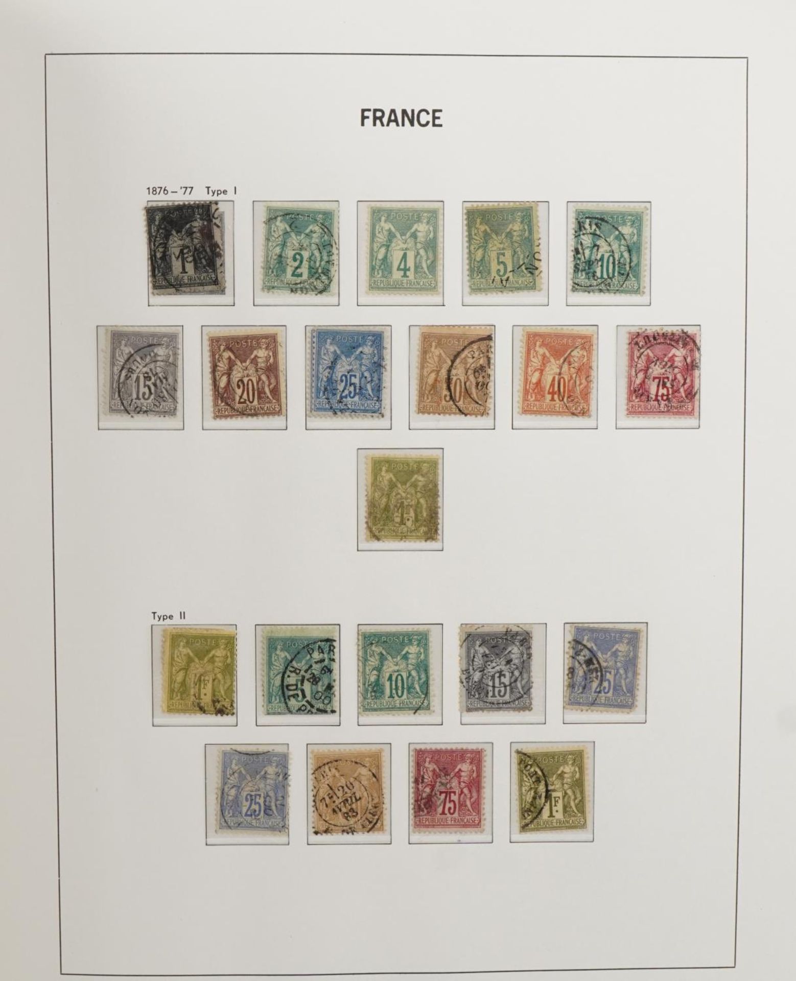 Good collection of mid 19th century and later French stamps arranged in an album : For further - Image 2 of 9